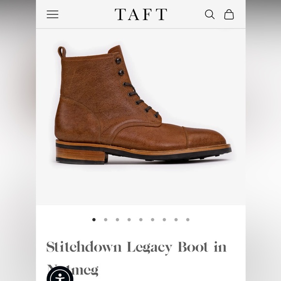 Taft. Size 13 (buy 1/2 size down) NWT! The Taft Stitchdown Legacy Boot in Nutmeg - Picture 10 of 16